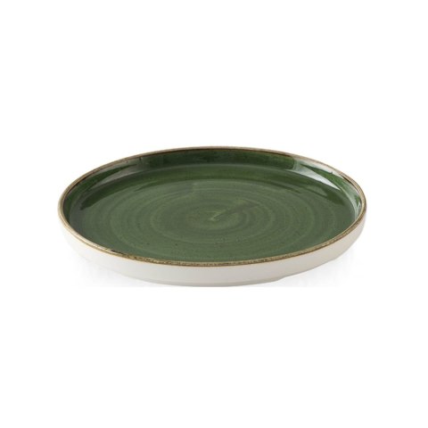 Talerz płytki z rantem Stonecast Sorrel Green, 210mm