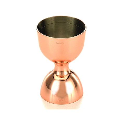 Miarka barmańska Bell z prostą krawędzią, miedź, BarFly, 25/50ml