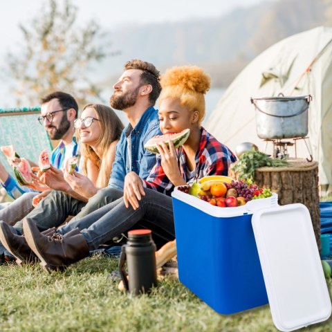 Lodówka CEGECO 30L Niebieska z Białą Pokrywą Kamai Kamai COOLBOX