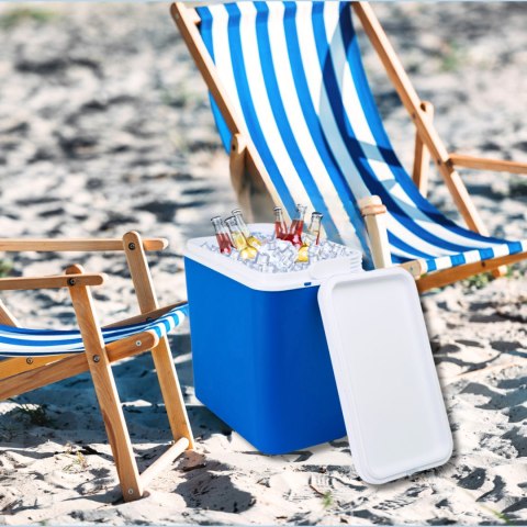 Lodówka CEGECO 30L Niebieska z Białą Pokrywą Kamai Kamai COOLBOX