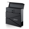 Skrzynka na listy 37x37x10,5 cm antracyt HM-862