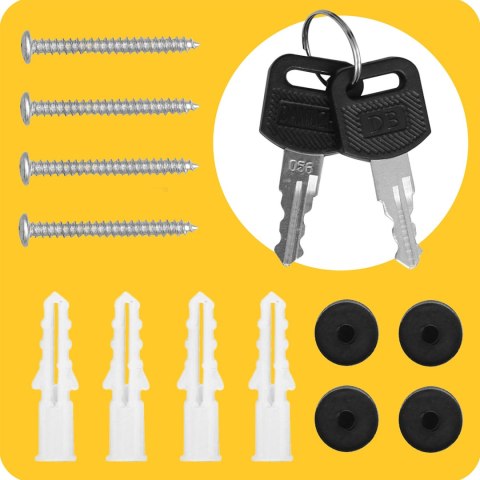 Skrzynka na listy 37x37x10,5 cm antracyt HM-863