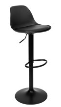 Krzesło barowe RICARDO BLACK czarne