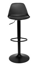 Krzesło barowe RICARDO BLACK czarne