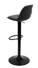 Krzesło barowe RICARDO BLACK czarne