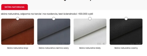Łóżko skóra naturalna PRESTIGE 140x200 + MATERAC