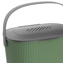 Ekologiczny kompostownik, mały kosz na blat, 10L, zielony z szarą pokrywą Kamai Home