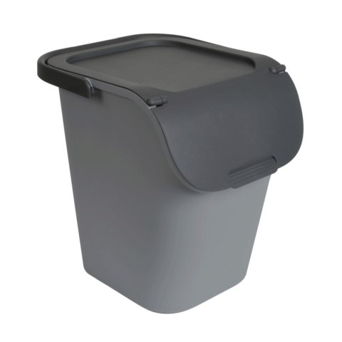 Kosz do segregacji odpadów, 40L z pokrywą i rączką Kamai Home