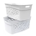 Kosz na bieliznę 45L, jasno szary Kamai Home