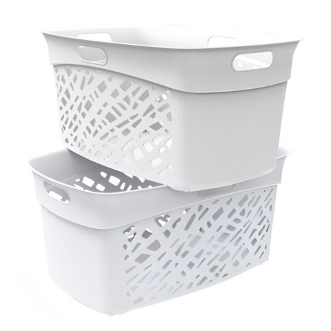Kosz na bieliznę 45L, jasno szary Kamai Home