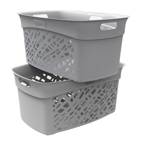 Kosz na bieliznę 45L, szary Kamai Home