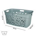 Kosz na bieliznę 45L, zielony Kamai Home