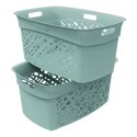 Kosz na bieliznę 45L, zielony Kamai Home