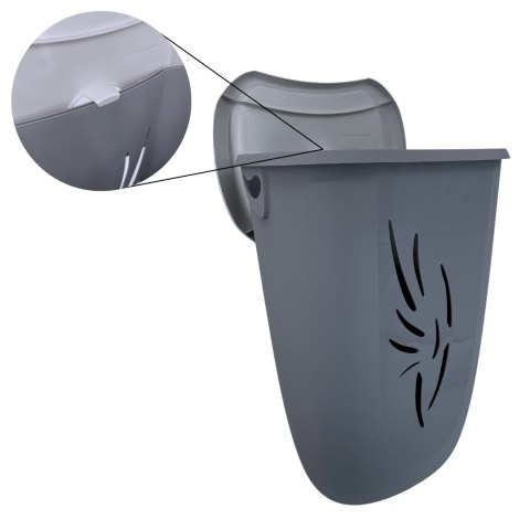 Kosz na pranie 40L Flora, Szary Kamai Home
