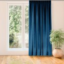Zasłona MILANA kolor indygo styl klasyczny flex 9,5 cm z podwójną zakładką szenila 280x270 homede - CURT/HOM/MILANA/CHENILLE/FLE