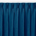 Zasłona MILANA kolor indygo styl klasyczny flex 9,5 cm z podwójną zakładką szenila 280x270 homede - CURT/HOM/MILANA/CHENILLE/FLE