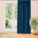 Zasłona MILANA kolor indygo styl klasyczny taśma smok transparentna 10 cm z grzywką 3 cm szenila 220x225 homede - CURT/HOM/MILAN
