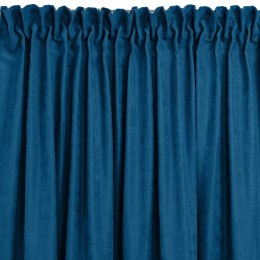 Zasłona MILANA kolor indygo styl klasyczny taśma smok transparentna 7,5 cm z grzywką 3 cm szenila 560x300 homede - CURT/HOM/MILA