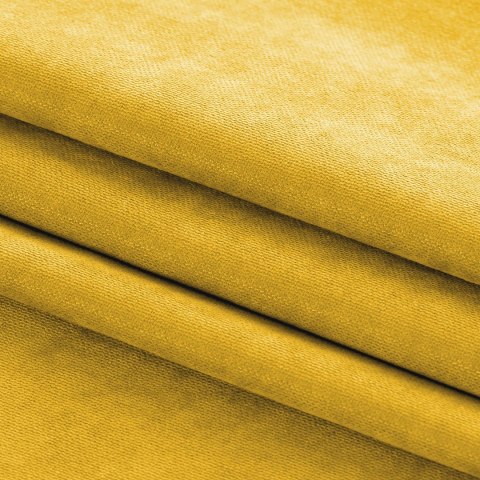 Zasłona MILANA kolor musztardowy styl klasyczny srebrne przelotki metalowe srebrne szenila 420x175 homede - CURT/HOM/MILANA/CHEN
