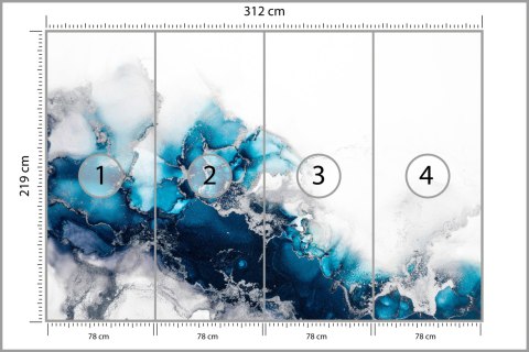 Fototapeta Marble Ink Abstract Art From Exquisite Original Painting For Abstract Background . Painting Was Painted Pattern Of Om