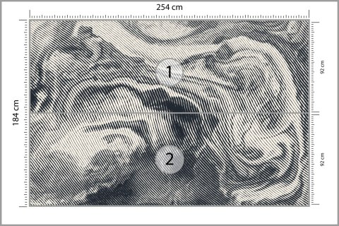 Fototapeta Abstract Halftone Background, Retro Engraving Style. Flizelina Zmywalna 254x184 FT-448546-VEML4