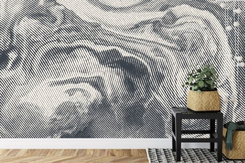 Fototapeta Abstract Halftone Background, Retro Engraving Style. Flizelina Zmywalna 300x210 FT-448546-VEML300-210