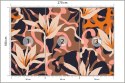Fototapeta Abstract Jungle Plants Pattern. Creative Collage Contemporary Floral Seamless Pattern. Fashionable Template For Desig