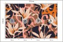 Fototapeta Abstract Jungle Plants Pattern. Creative Collage Contemporary Floral Seamless Pattern. Fashionable Template For Desig
