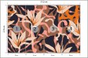 Fototapeta Abstract Jungle Plants Pattern. Creative Collage Contemporary Floral Seamless Pattern. Fashionable Template For Desig