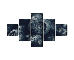 Obraz Wieloczęściowy Jagody Z Bliska 3D Canvas 150x90 LBS-3842-C150-90_1X30-90_2X30-60_2X30-30