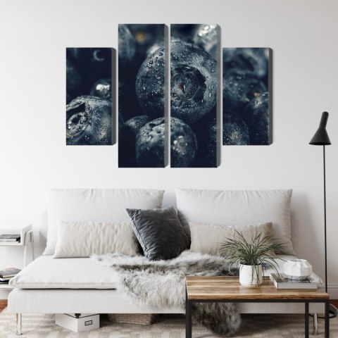 Obraz Wieloczęściowy Jagody Z Bliska 3D Canvas 160x120 LBS-3840-C160-120_2X40-120_2X40-80