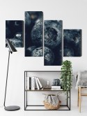 Obraz Wieloczęściowy Jagody Z Bliska 3D Canvas Naturalny 160x100 LBS-3841-NC160-100_2X40-100_2X40-60
