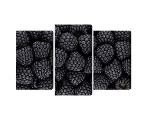 Obraz Wieloczęściowy Jeżyny W Skali Makro Canvas 180x120 LBS-3949-C180-120_1X60-120_2X60-90