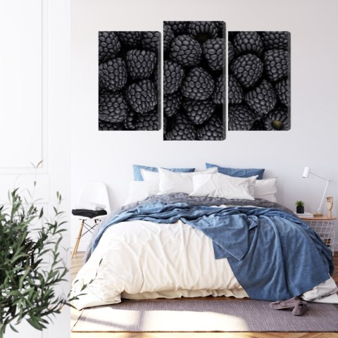 Obraz Wieloczęściowy Jeżyny W Skali Makro Canvas 180x120 LBS-3949-C180-120_1X60-120_2X60-90