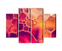 Obraz Wieloczęściowy Krople Wody W Skali Makro Canvas Naturalny 160x120 LBS-3660-NC160-120_2X40-120_2X40-80