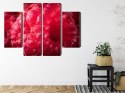 Obraz Wieloczęściowy Maliny W Skali Makro Canvas 160x120 LBS-3924-C160-120_2X40-120_2X40-80