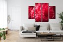 Obraz Wieloczęściowy Maliny W Skali Makro Canvas Naturalny 120x90 LBS-3924-NC120-90_2X30-90_2X30-60