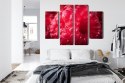 Obraz Wieloczęściowy Maliny W Skali Makro Canvas Naturalny 120x90 LBS-3924-NC120-90_2X30-90_2X30-60