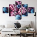 Obraz Wieloczęściowy Mrożone Jagody I Maliny Canvas Naturalny 150x90 LBS-3917-NC150-90_1X30-90_2X30-60_2X30-30