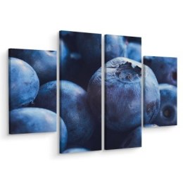 Obraz Wieloczęściowy Jagody W Skali Makro Canvas Naturalny 200x150 LBS-3650-NC200-150_2X50-150_2X50-100