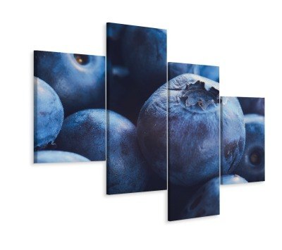 Obraz Wieloczęściowy Jagody W Skali Makro Canvas Naturalny 240x150 LBS-3651-NC240-150_2X60-150_2X60-90