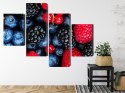 Obraz Wieloczęściowy Owoce Leśne W Skali Makro Canvas Naturalny 160x100 LBS-3731-NC160-100_2X40-100_2X40-60