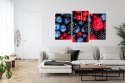 Obraz Wieloczęściowy Owoce Leśne W Skali Makro Canvas Naturalny 180x120 LBS-3729-NC180-120_1X60-120_2X60-90