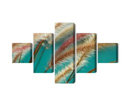 Obraz Wieloczęściowy Rośliny W Skali Makro Canvas 250x150 LBS-3692-C250-150_1X50-150_2X50-100_2X50-50