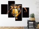 Obraz Wieloczęściowy Szerszeń W Skali Makro Canvas 240x150 LBS-3871-C240-150_2X60-150_2X60-90
