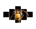 Obraz Wieloczęściowy Szerszeń W Skali Makro Canvas Naturalny 150x90 LBS-3872-NC150-90_1X30-90_2X30-60_2X30-30