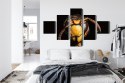 Obraz Wieloczęściowy Szerszeń W Skali Makro Canvas Naturalny 200x120 LBS-3872-NC200-120_1X40-120_2X40-80_2X40-40