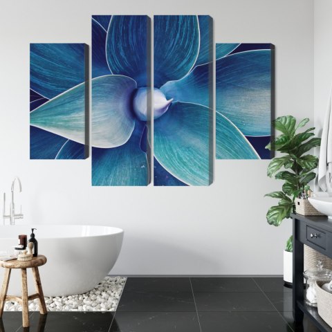 Obraz Wieloczęściowy Widok Z Góry Rośliny W Skali Makro Canvas Naturalny 160x120 LBS-3880-NC160-120_2X40-120_2X40-80