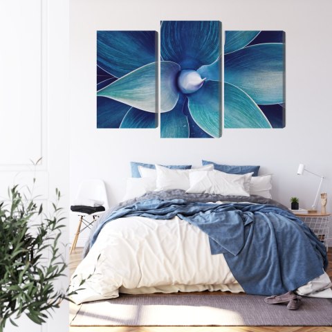 Obraz Wieloczęściowy Widok Z Góry Rośliny W Skali Makro Canvas Naturalny 180x120 LBS-3879-NC180-120_1X60-120_2X60-90