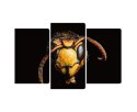 Obraz Wieloczęściowy Szerszeń W Skali Makro Canvas 150x100 LBS-3869-C150-100_1X50-100_2X50-75